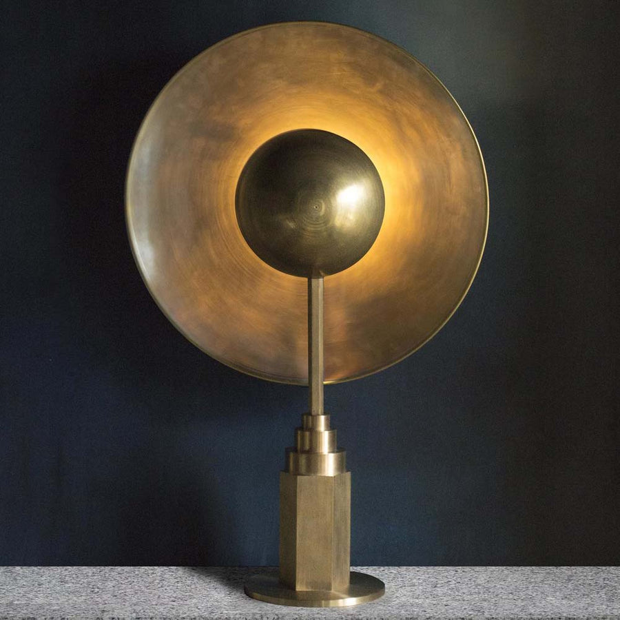 Metropolis table lamp by Jan Garncarek